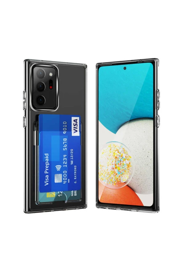 Galaxy Note 20 Ultra Ile Uyumlu Şeffaf Kartlık Thunder Kapak ürün görseli