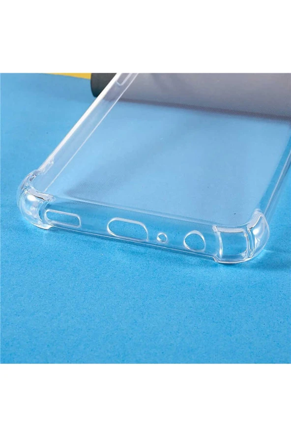 Galaxy M23 Ile Uyumlu Kılıf Kamera Korumalı Clear Anti-shock Sert Arka Kapak Şeffaf - Resim 3