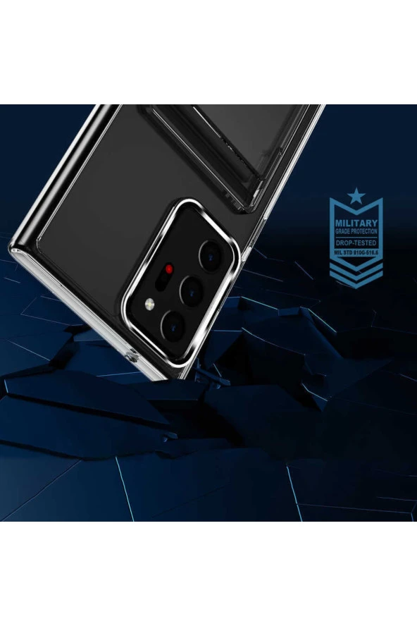 Galaxy S22 Plus Ile Uyumlu Şeffaf Kartlık Thunder Kapak - Resim 2