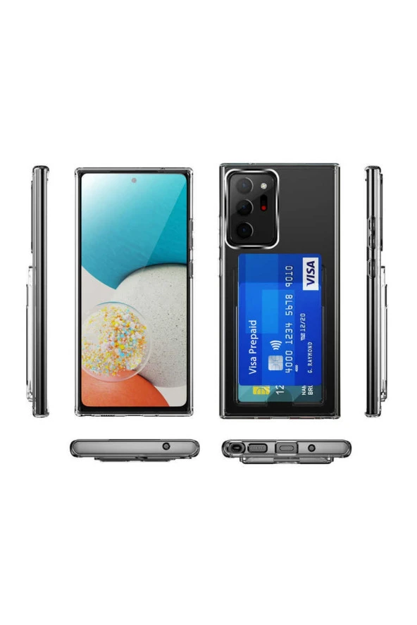 Galaxy S22 Plus Ile Uyumlu Şeffaf Kartlık Thunder Kapak - Resim 4