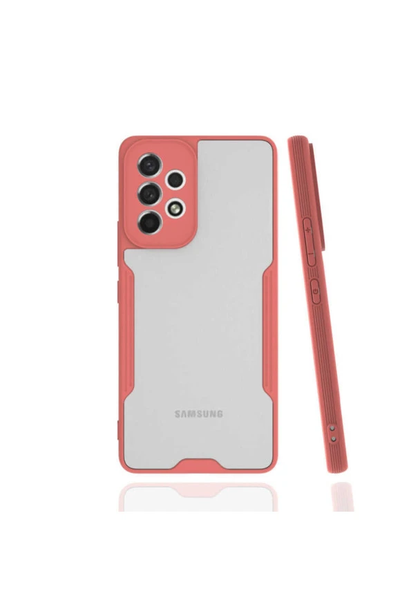 Galaxy A33 5g Ile Uyumlu Kılıf Renkli Kenar Perfe Tpu Silikon Pembe ürün görseli