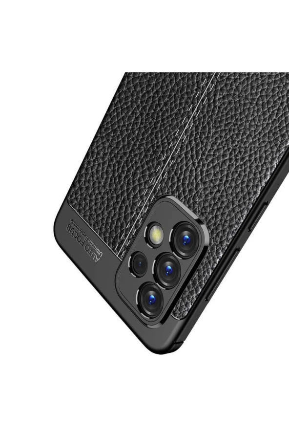 Galaxy A33 5g Ile Uyumlu Kılıf Niss Silikon Deri Görünümlü Siyah - Resim 2