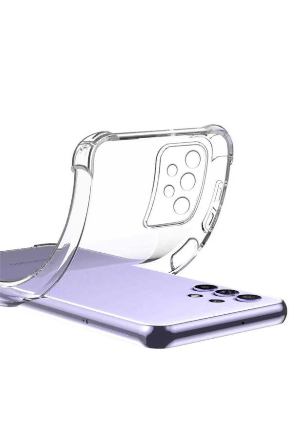 Galaxy A33 5g Ile Uyumlu Kılıf Kamera Korumalı Clear Anti-shock Sert Arka Kapak Şeffaf - Resim 3