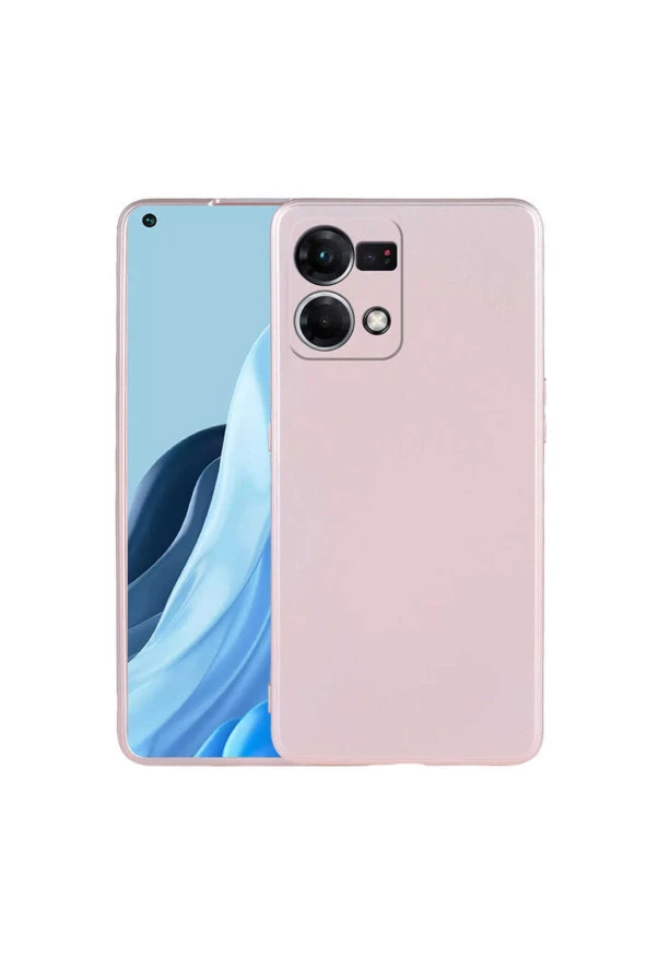 Oppo Reno 7 4g Ile Uyumlu Kılıf Premier Silikon Kapak Rosegold