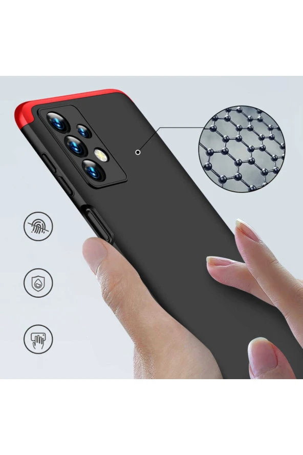 Galaxy A13 4g Ile Uyumlu Kılıf Soft Hard Koruma Ays Siyah - Resim 4