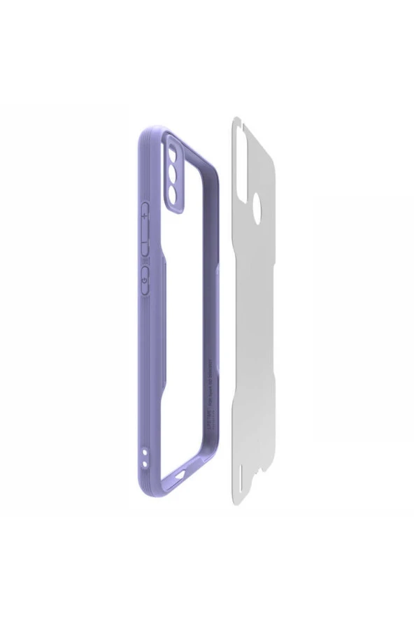 Tecno Pova Ile Uyumlu Kılıf Renkli Kenar Perfe Tpu Silikon Kırmızı - Resim 2