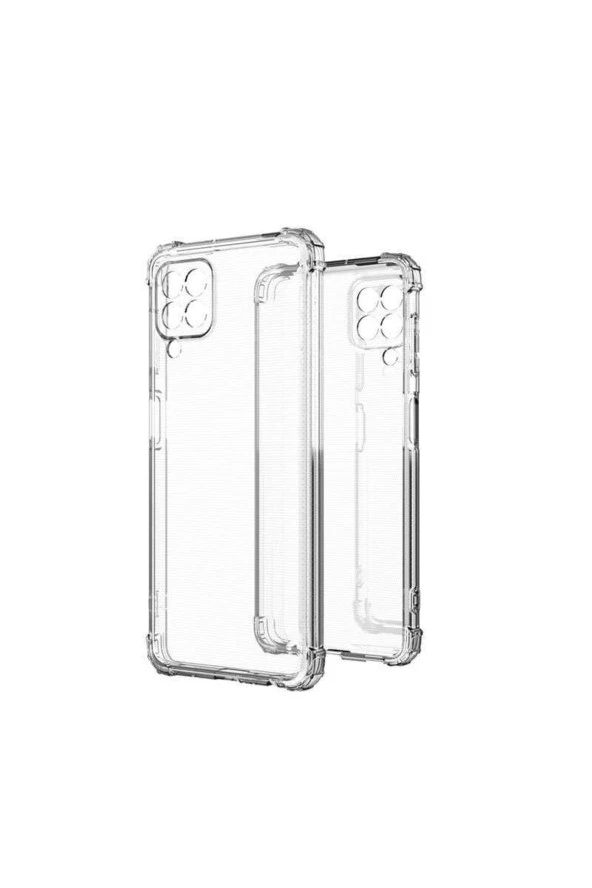 Galaxy M33 Ile Uyumlu Kılıf Kamera Korumalı Clear Anti-shock Sert Arka Kapak Şeffaf - Resim 3