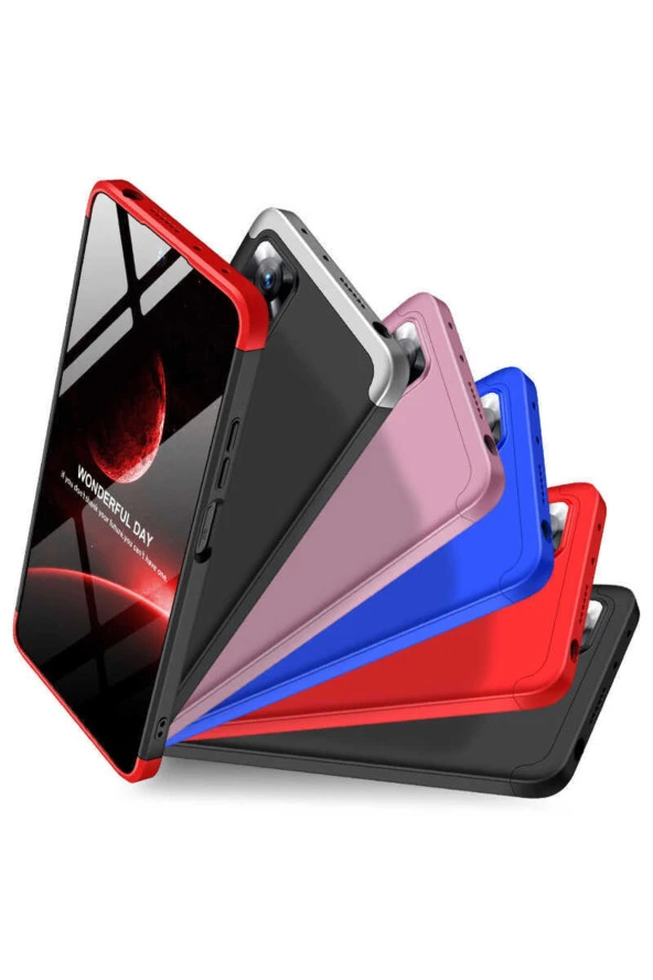 Xiaomi Redmi Note 11 Pro 5g Ile Uyumlu Kılıf Soft Hard Koruma Ays Siyah-mavi - Resim 3