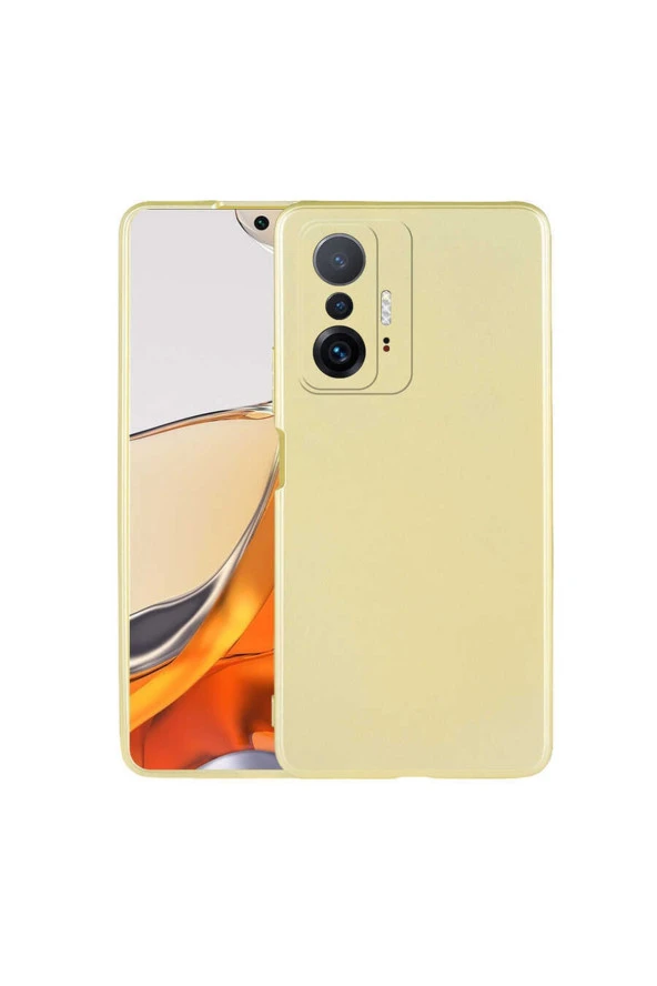 Xiaomi Mi 11t 5g Ile Uyumlu Kılıf Premier Silikon Kapak Gold