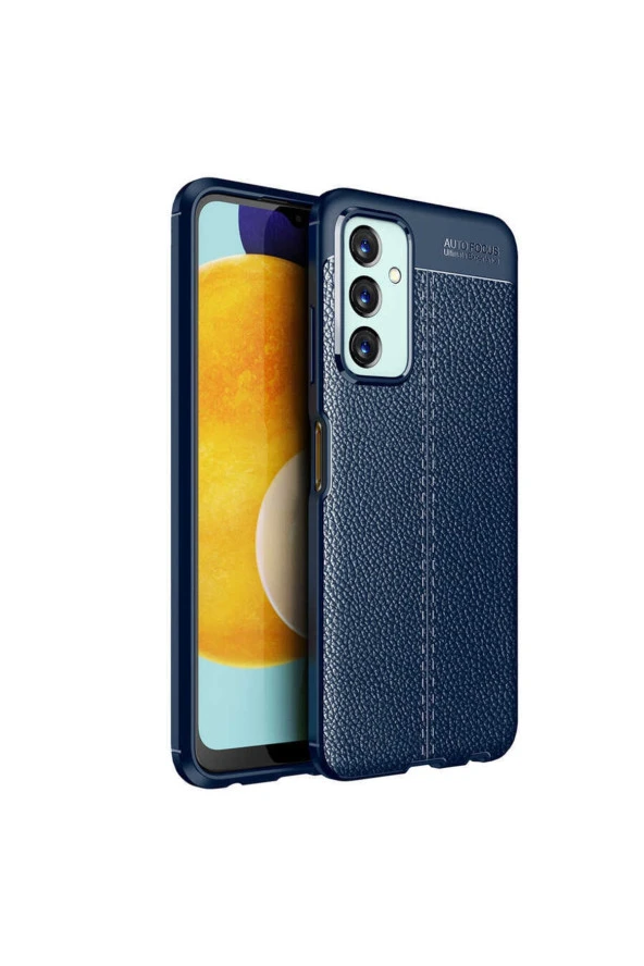 Galaxy M23 Ile Uyumlu Kılıf Niss Silikon Deri Görünümlü Lacivert ürün görseli