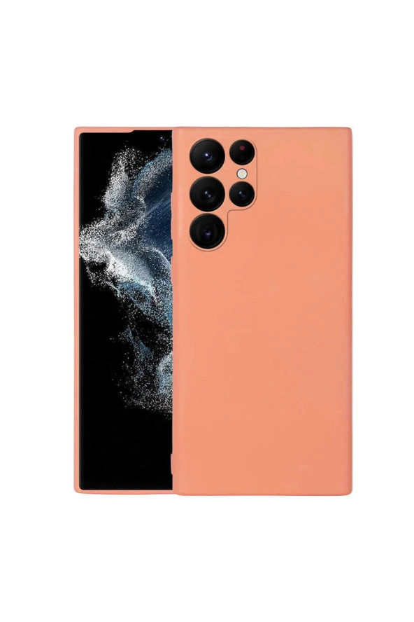Galaxy S22 Ultra Ile Uyumlu Kılıf Mara Silky Termoplastik Kılıf Turuncu ürün görseli