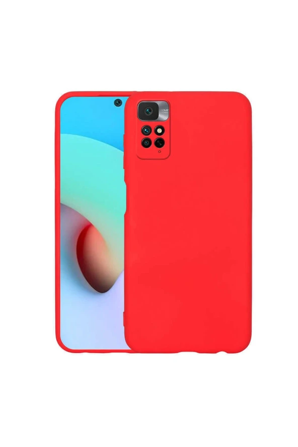 Xiaomi Redmi Note 11 Ile Uyumlu Kılıf Mara Silky Termoplastik Kılıf Kırmızı ürün görseli