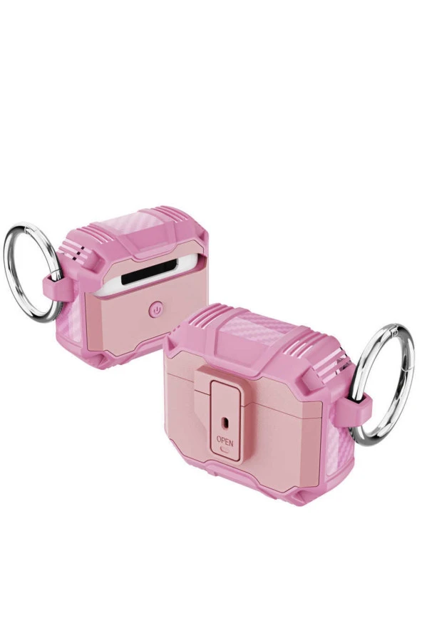 3. Nesil Ile  Kılıf Kulaklık Koruyucu Çengelli Airbag Panoply Pembe ürün görseli