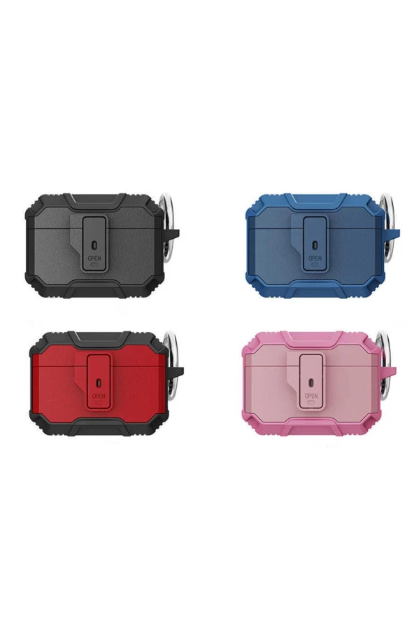 Pro Ile  Kılıf Kulaklık Koruyucu Çengelli Airbag Panoply Pembe - Resim 2