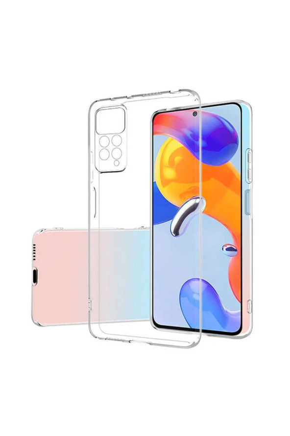 Xiaomi Redmi Note 11 Pro 5g Uyumlu Kılıf Süper Şeffaf Silikon Kapak Şeffaf