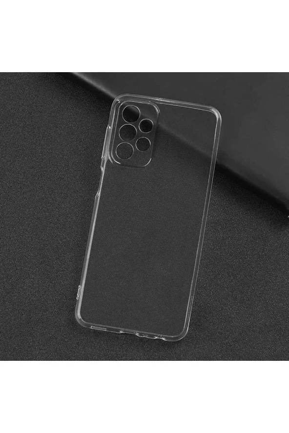 Galaxy A23 Ile Uyumlu Kılıf Süper Şeffaf Silikon Kapak Şeffaf - Resim 3