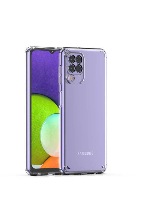 Galaxy M32 Ile Uyumlu Ultra Kılıf Cosse Silikon Şeffaf Kapak - Resim 2