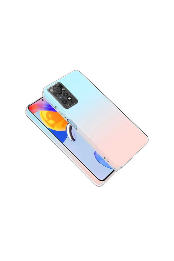 Xiaomi Redmi Note 11 Pro 5g Uyumlu Kılıf Süper Şeffaf Silikon Kapak Şeffaf - Resim 2