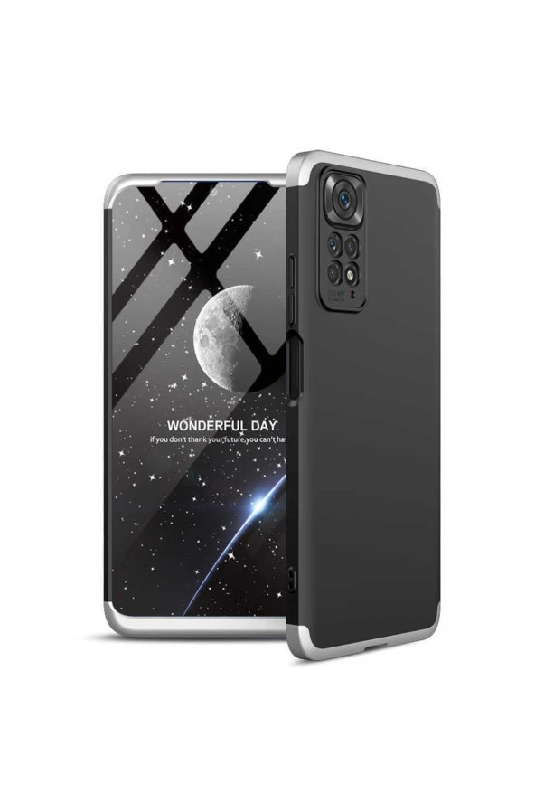 Xiaomi Redmi Note 11s Ile Uyumlu Kılıf Soft Hard Koruma Ays Siyah-gri ürün görseli