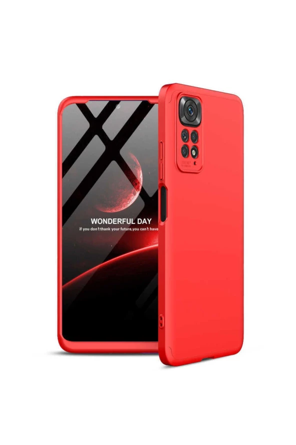 Xiaomi Redmi Note 11 Ile Uyumlu Kılıf Soft Hard Koruma Ays Kırmızı ürün görseli
