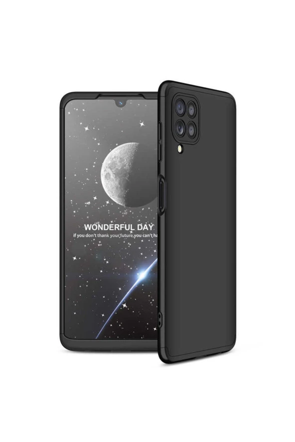 Galaxy M32 Ile Uyumlu Kılıf Soft Hard Koruma Ays Siyah ürün görseli