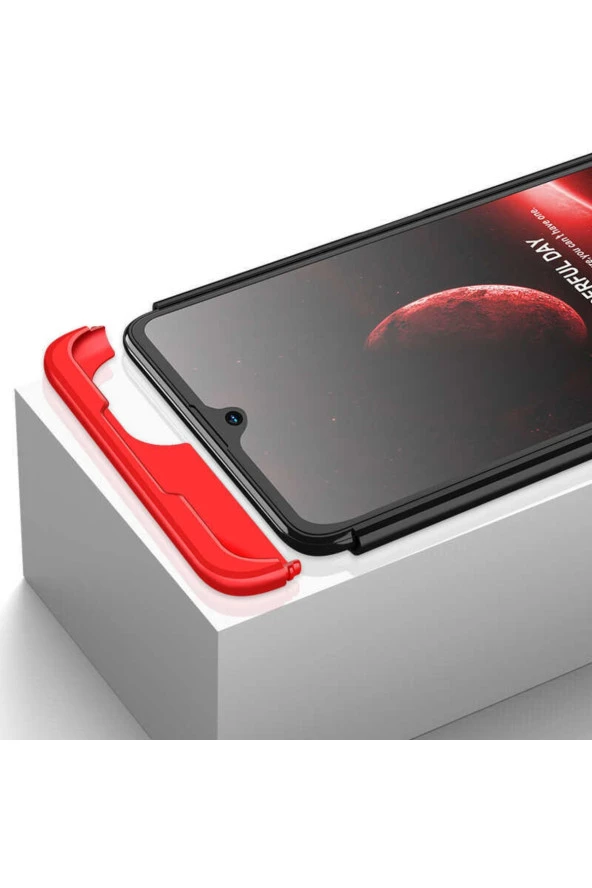 Galaxy M22 Ile Uyumlu Kılıf Soft Hard Koruma Ays Siyah-gri - Resim 4