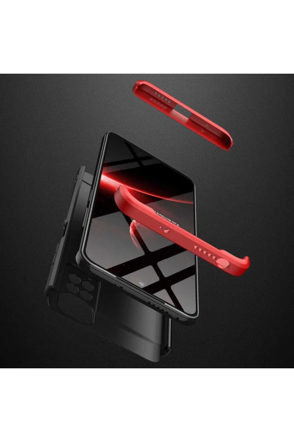 Xiaomi Redmi Note 11s Ile Uyumlu Kılıf Soft Hard Koruma Ays Siyah-mavi - Resim 2