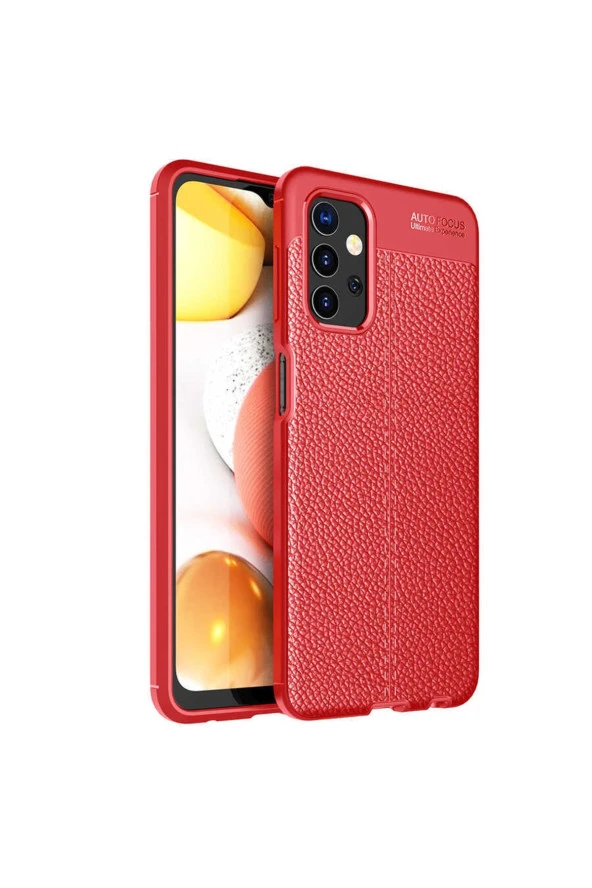 Galaxy A23 Ile Uyumlu Kılıf Niss Silikon Deri Görünümlü Kırmızı ürün görseli