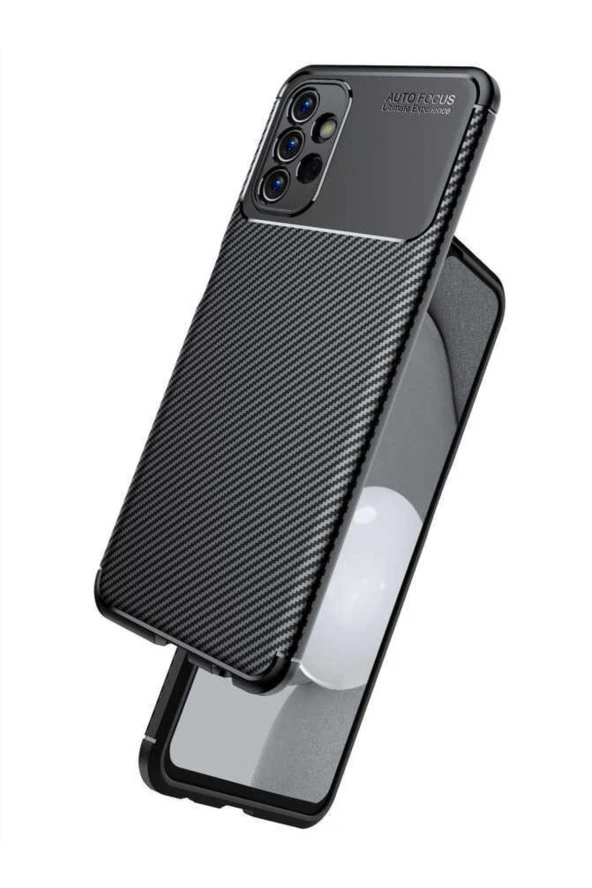 Galaxy A23 Ile Uyumlu Kılıf Karbon Delüx Tpu Silikon Siyah - Resim 3