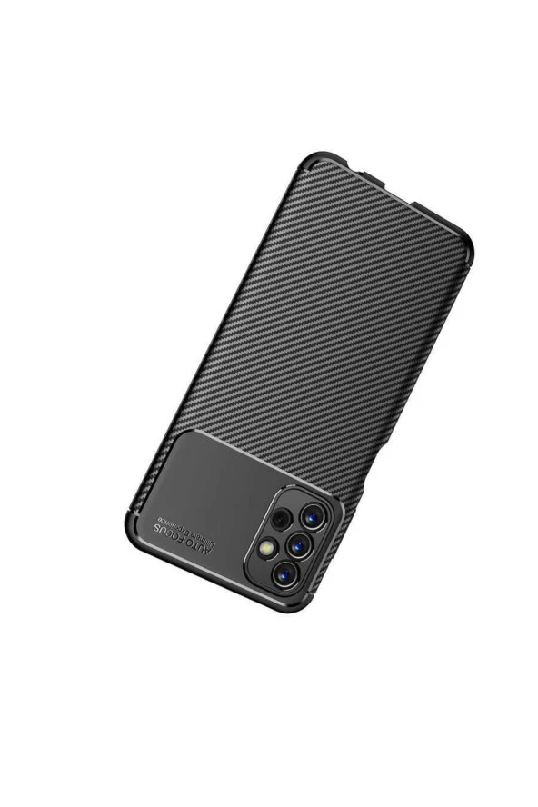 Galaxy A23 Ile Uyumlu Kılıf Karbon Delüx Tpu Silikon Siyah - Resim 4