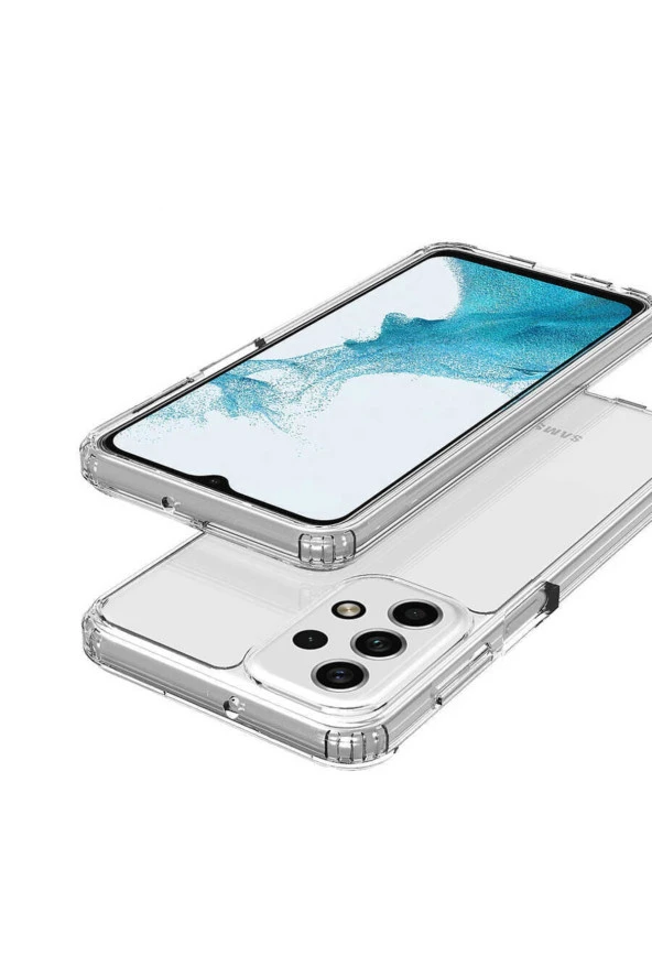 Galaxy A32 4g Kılıf Uyumlu Kılıf Clear Anti-shock Sert Arka Kapak Şeffaf - Resim 4