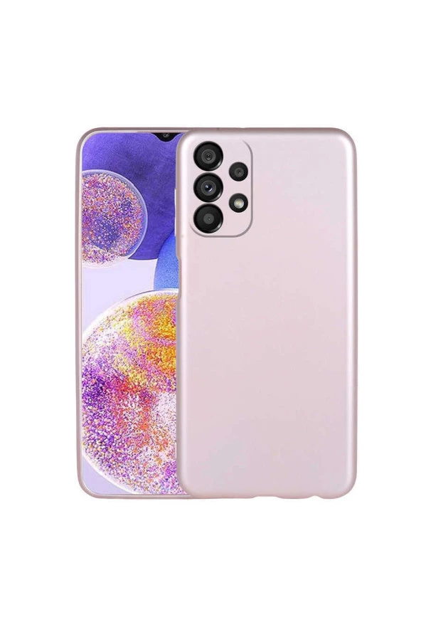 Galaxy A23 Ile Uyumlu Kılıf Premier Silikon Kapak Rosegold ürün görseli