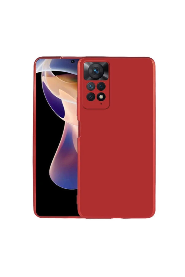 Xiaomi Redmi Note 11 Ile Uyumlu Kılıf Premier Silikon Kapak Kırmızı