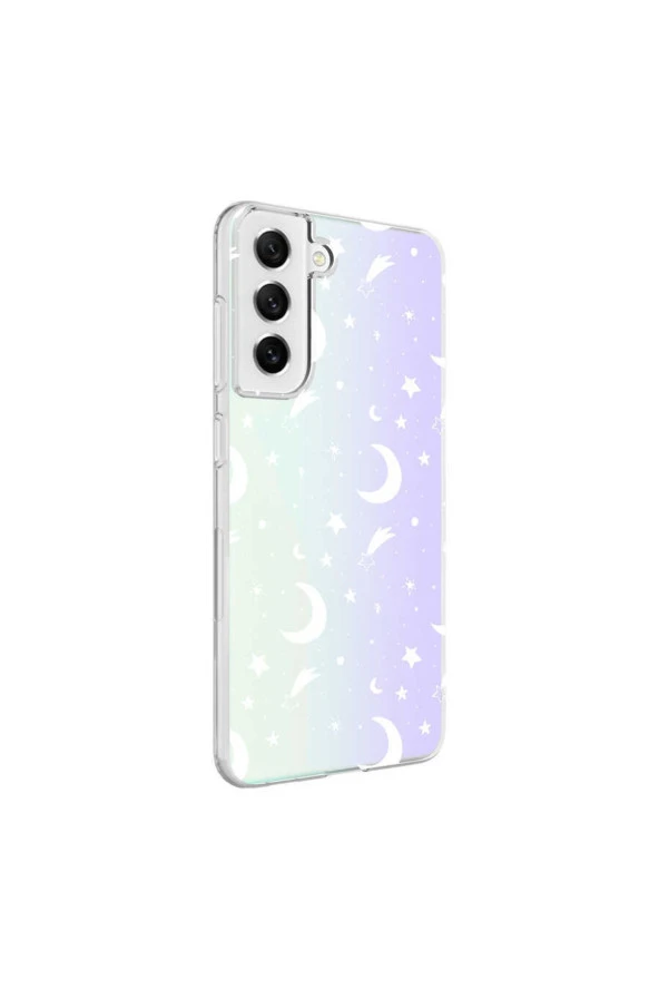 Galaxy S21 Ile Uyumlu Kılıf Parlayan Fosfor Yüzeyli Desenli Kapak Moon ürün görseli