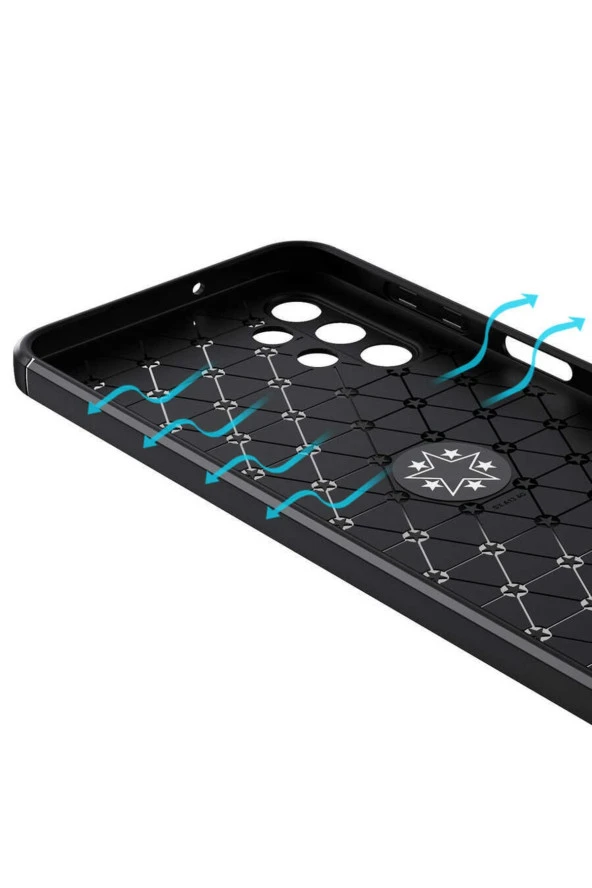 Galaxy A13 4gkılıf Ravel Yüzük Tutuculu Standlı Silikon Mavi - Resim 3