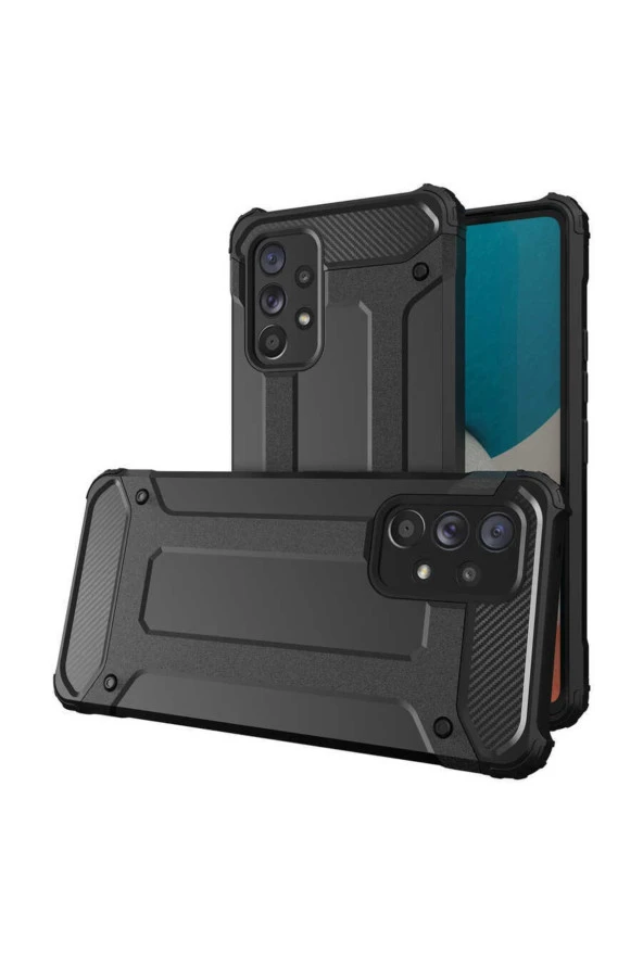 Galaxy A53 5g Kılıf Shockproof Zırh Koruma Siyah