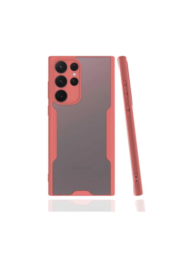 Galaxy S22 Ultra Renkli Kenar Perfe Tpu Silikon Pembe ürün görseli