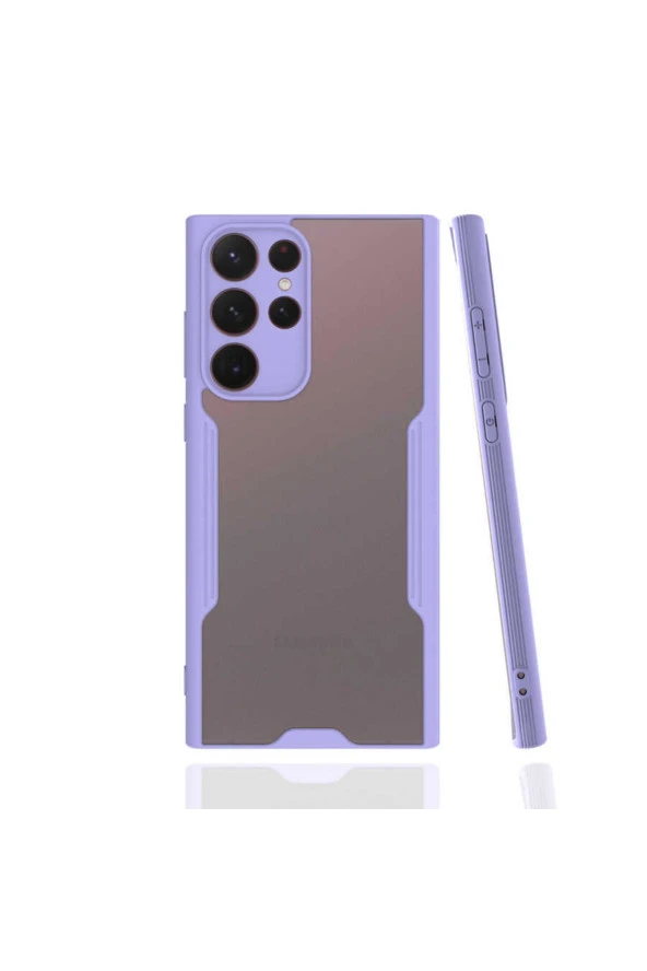 Galaxy S22 Ultra Renkli Kenar Perfe Tpu Silikon Mor ürün görseli