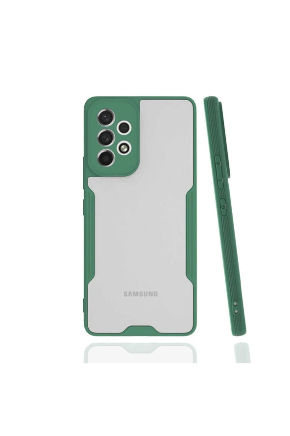 Galaxy A73 5g Renkli Kenar Perfe Tpu Silikon Koyu Yeşil ürün görseli