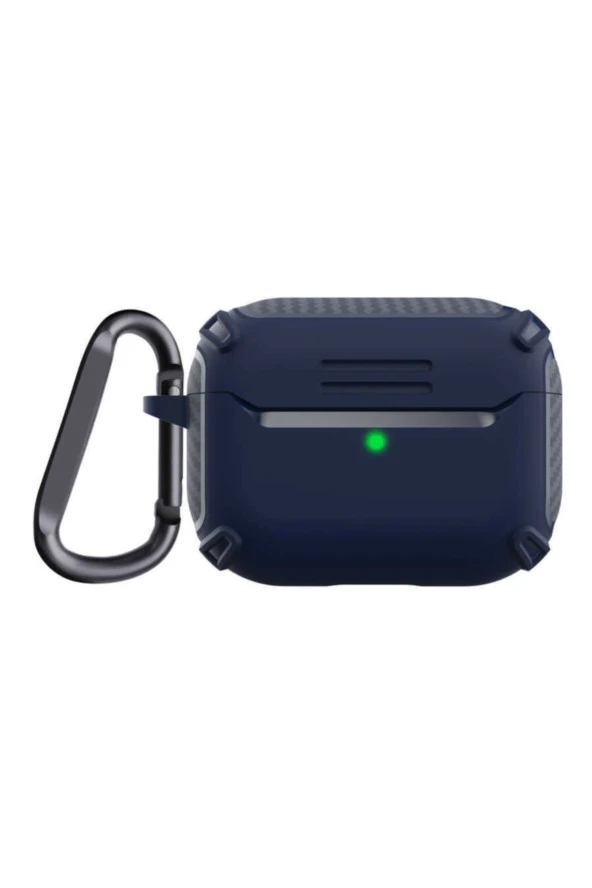 Pro Ile Uyumlu Kılıf Kulaklık Koruyucu Airbag Tpu Çengelli Lacivert ürün görseli