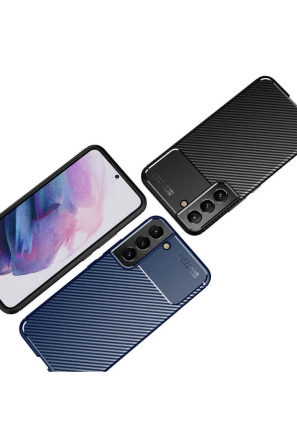 Galaxy S22 Plus Kılıf Karbon Delüx Tpu Silikon Siyah - Resim 2