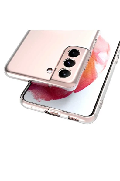 Galaxy S21 Fe Kılıf Kamera Korumalı Süper Silikon Kapak Şeffaf - Resim 2