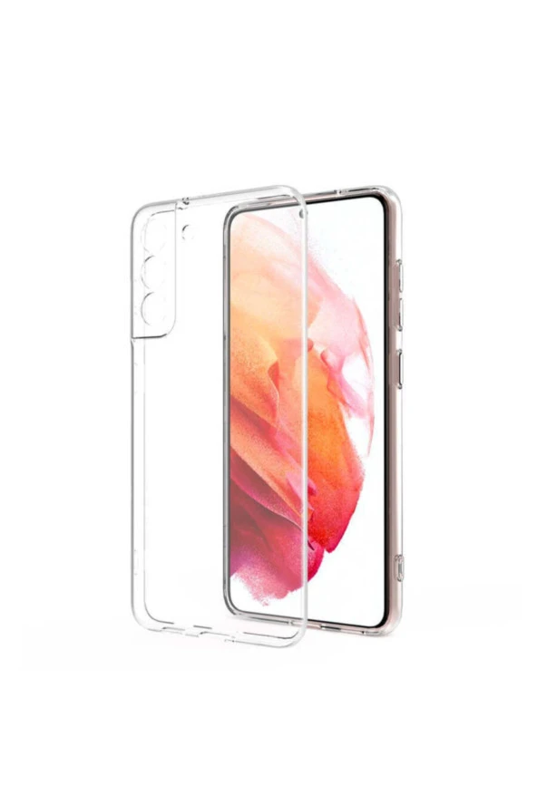 Galaxy S21 Fe Kılıf Kamera Korumalı Süper Silikon Kapak Şeffaf - Resim 5