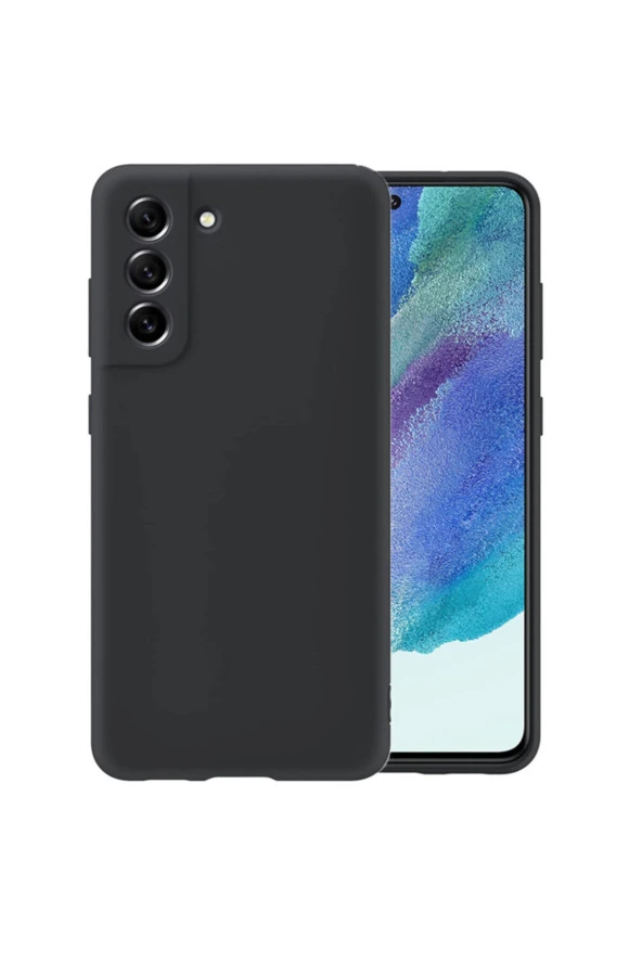 Galaxy S21 Fe Uyumlu Kılıf Mara Silky Kamera Korumalı Termoplastik Kılıf Siyah ürün görseli