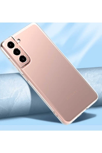 Galaxy S21 Fe Kılıf Kamera Korumalı Süper Silikon Kapak Şeffaf - Resim 4