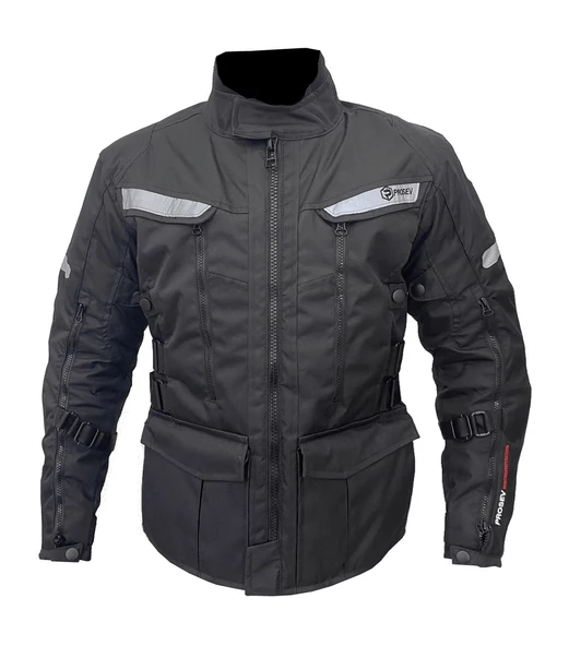 Prosev 7150 Kışlık Uzun Motosiklet Montu Siyah