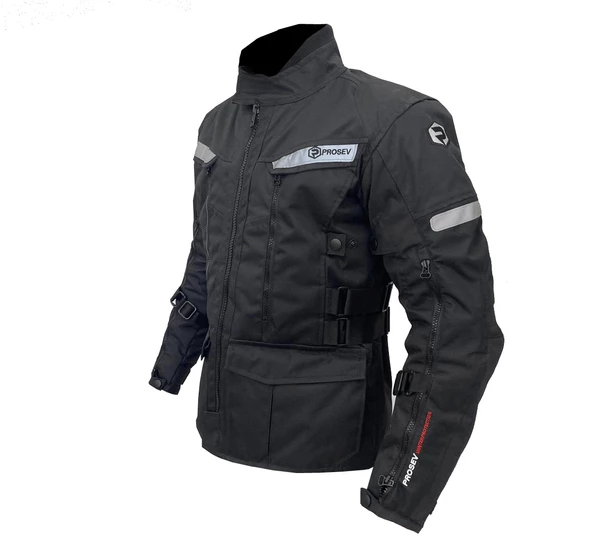 Prosev 7150 Kışlık Uzun Motosiklet Montu Siyah - 3