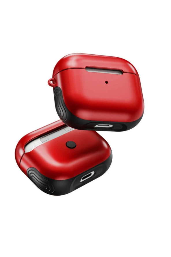 3 Için Kulaklık Koruyucu Kılıf Shockproof Silikon Kırmızı - Resim 2