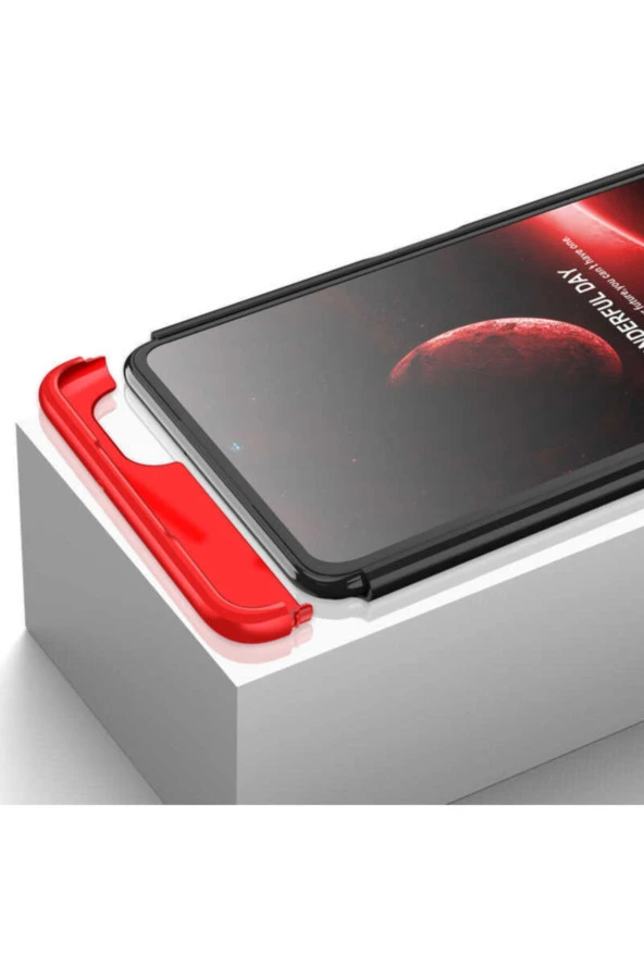 Galaxy M52 Kılıf Soft Hard Koruma Ays Siyah-mavi - Resim 2