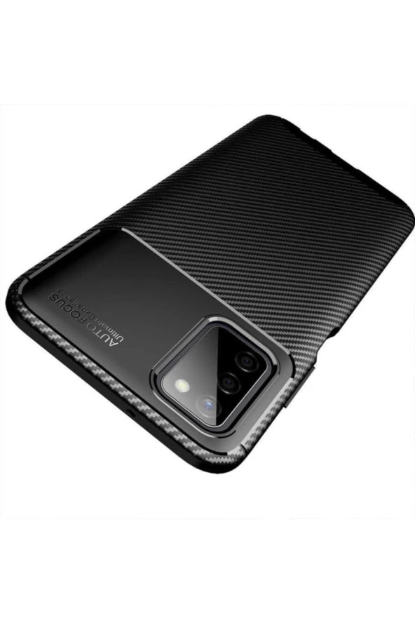 Galaxy A03s Için Uyumlu Kılıf Kılıf Karbon Delüx Tpu Silikon Kahverengi - Resim 2